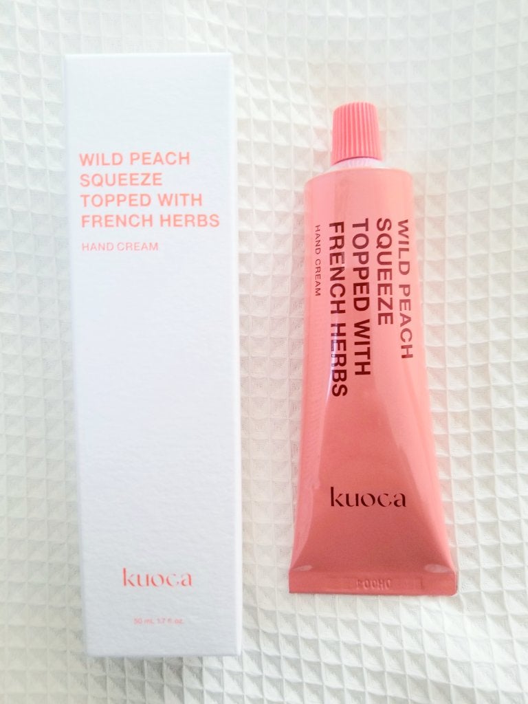 ワイルドピーチ ハンドクリーム/KUOCA/ハンドクリームを使ったクチコミ(2枚目)