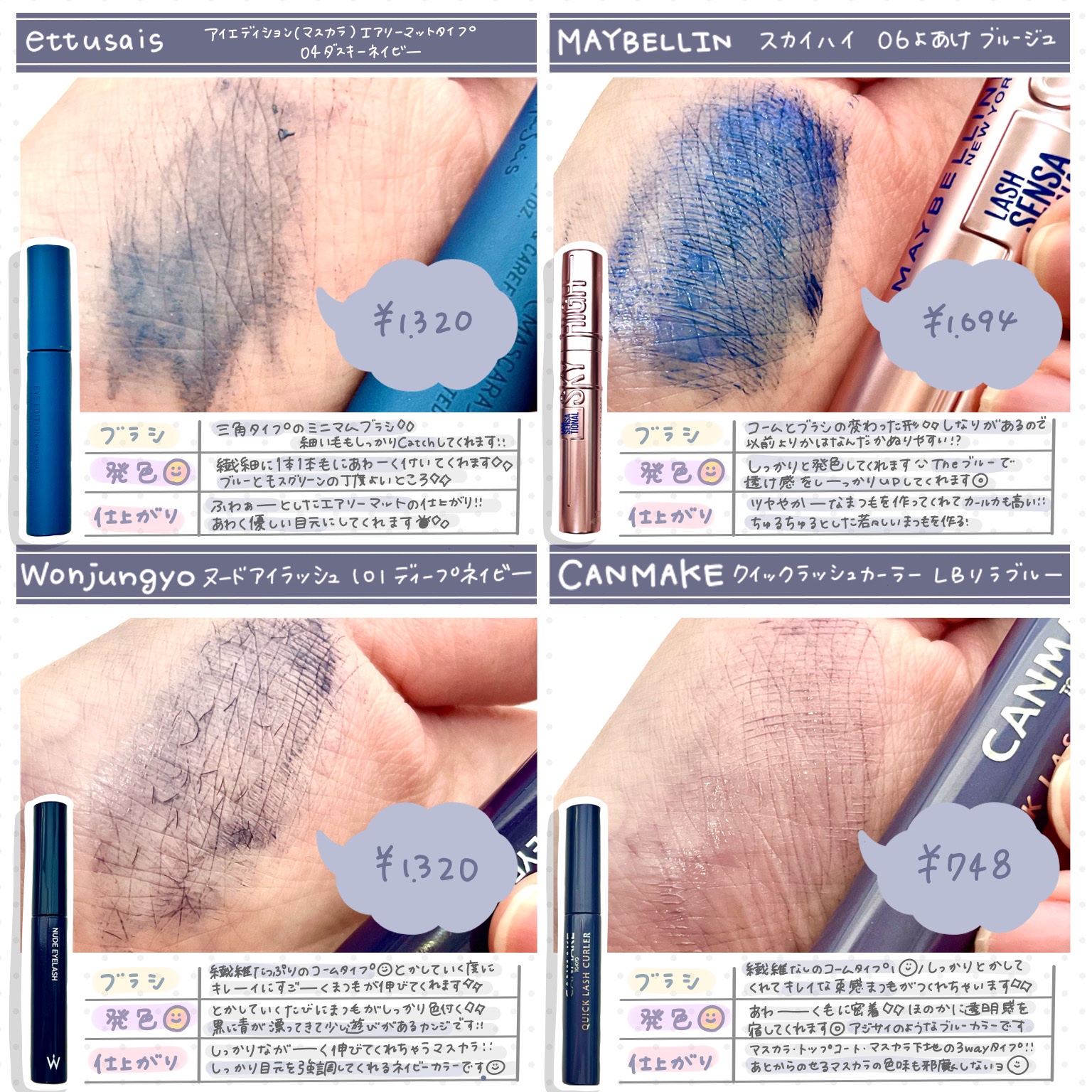 クイックラッシュカーラー/キャンメイク/マスカラ下地を使ったクチコミ（2枚目）