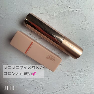 gemini lip stick(tint) アプリコット lt-03/la peau de gem./口紅を使ったクチコミ（2枚目）