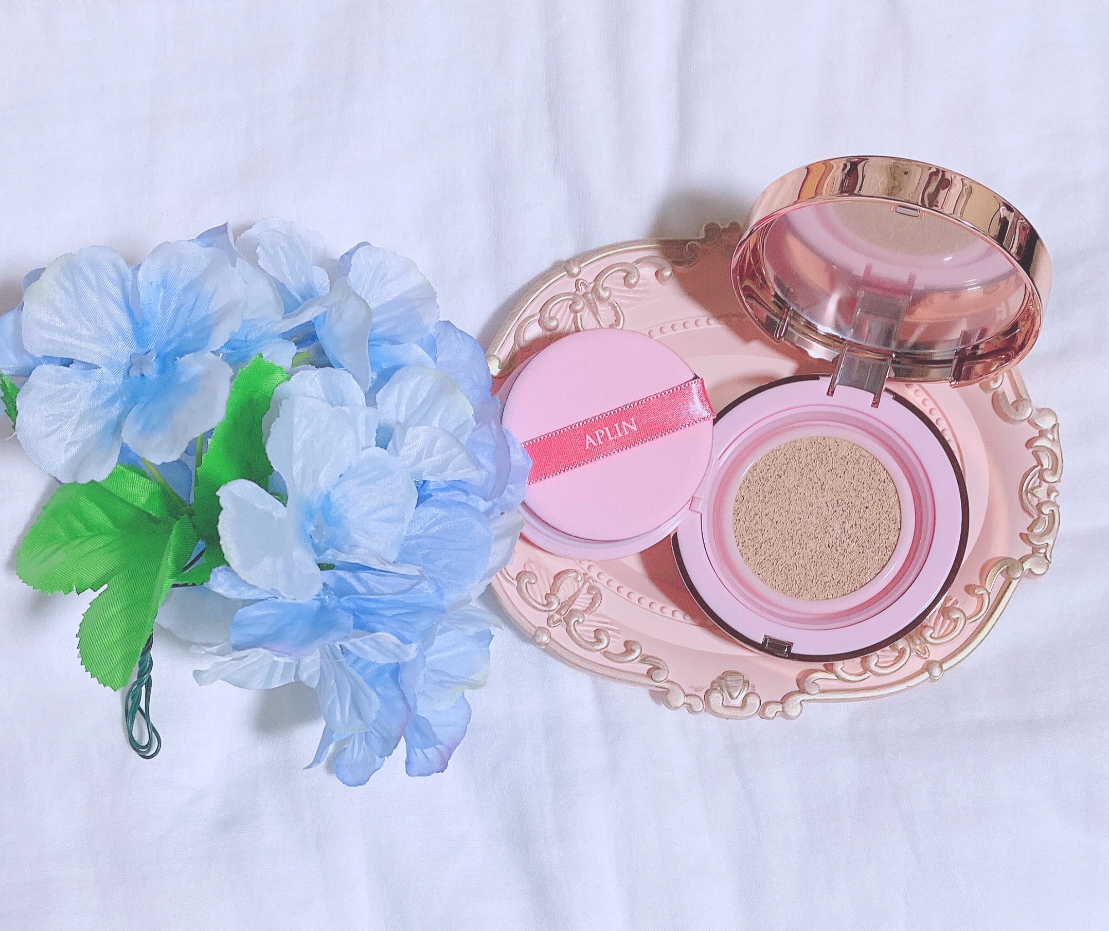 ピンクティーツリーカバーアップグロウクッション/APLIN/クッションファンデーションを使ったクチコミ（2枚目）