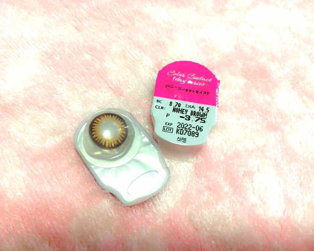 ハニードロップス ハニーブラウン/HONEY DROPS/カラーコンタクトレンズを使ったクチコミ（1枚目）