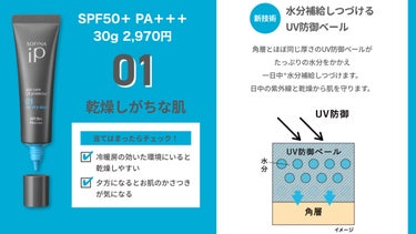 ソフィーナ iP スキンケアUV 01乾燥しがちな肌 SPF50+ PA++++/SOFINA iP/日焼け止め・UVケアを使ったクチコミ（2枚目）