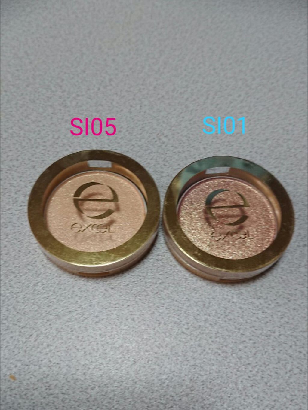 シャイニーシャドウ N/excel/単色アイシャドウを使ったクチコミ（1枚目）