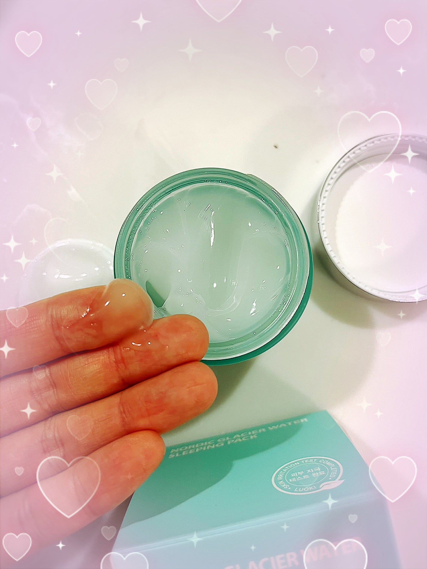 ノルディック氷河水スリーピングパック/LUOKI/フェイスクリームを使ったクチコミ(2枚目)