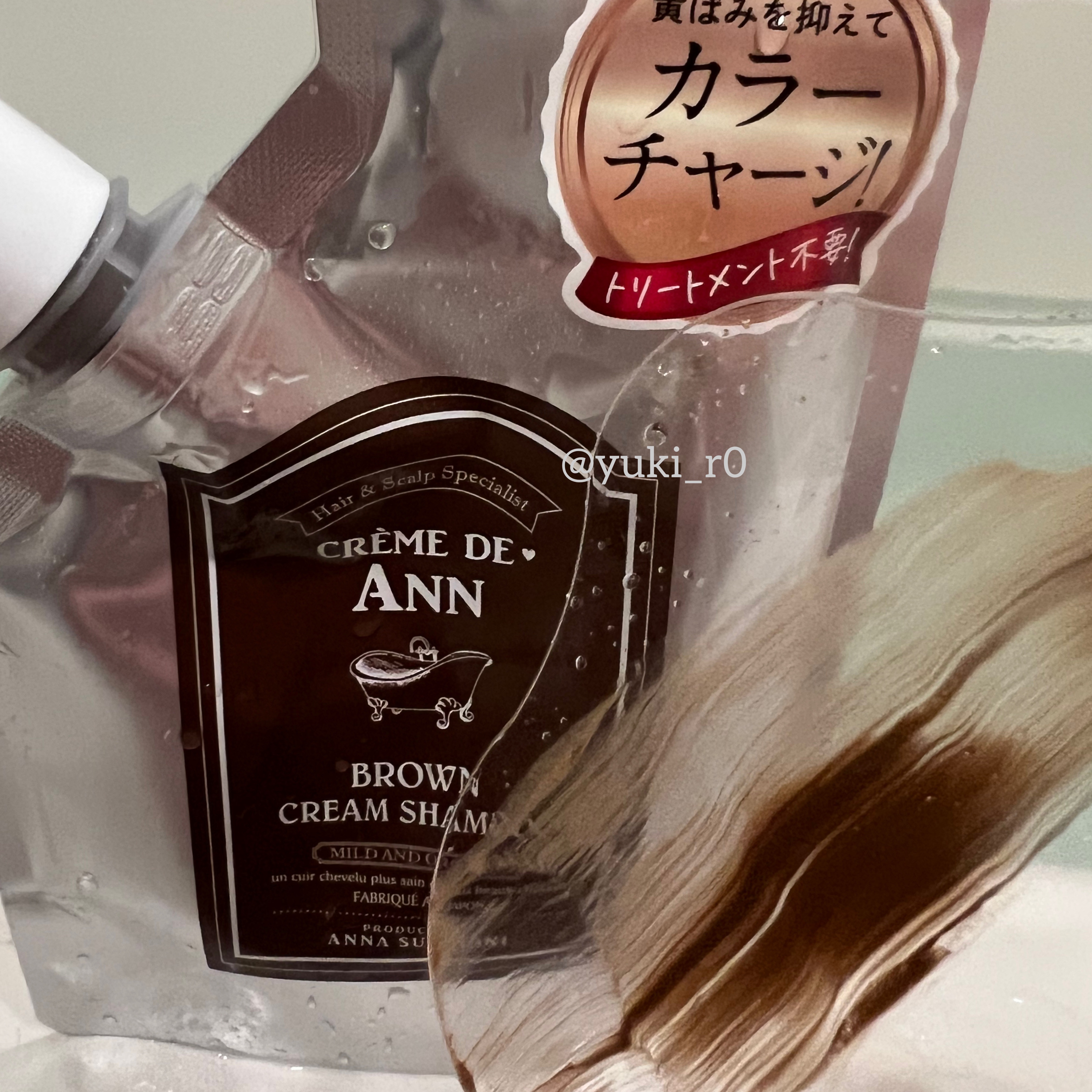 クレムドアン ブラウンクリームシャンプー/creme de Ann/市販シャンプーを使ったクチコミ（2枚目）