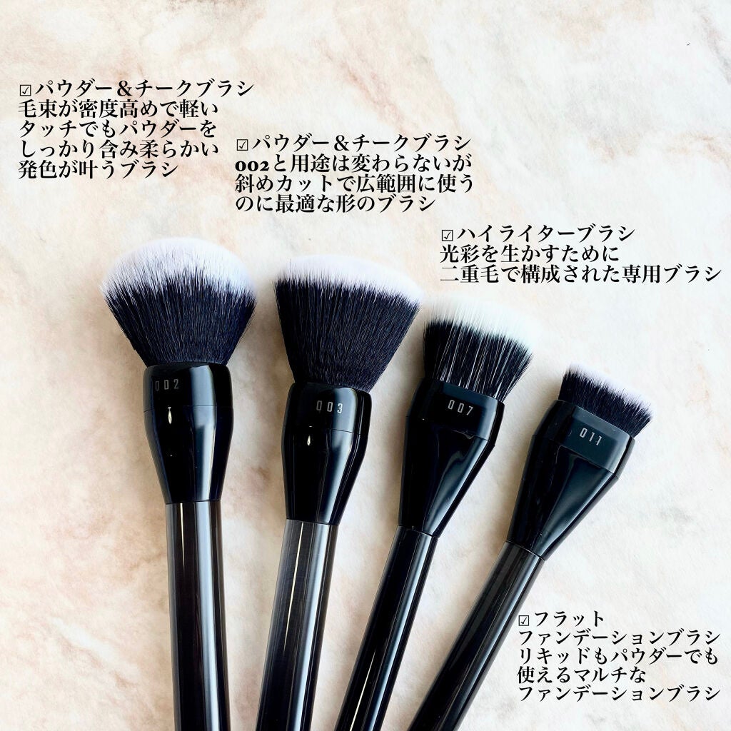 Ohgnus Make up Blush Set/Ohgnus/メイクブラシを使ったクチコミ(7枚目)