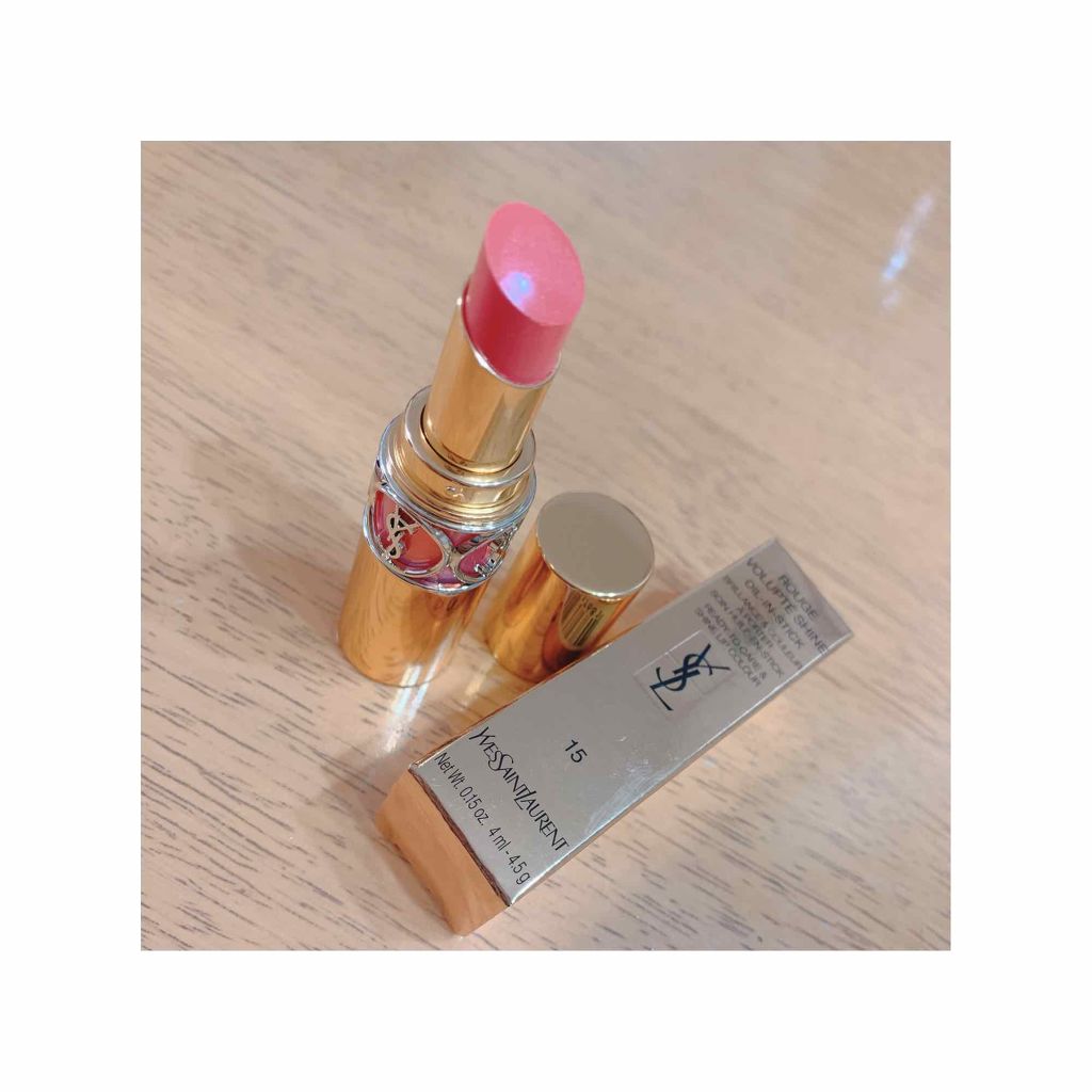 ルージュ ヴォリュプテ シャイン/YVES SAINT LAURENT BEAUTE/口紅を使ったクチコミ(1枚目)