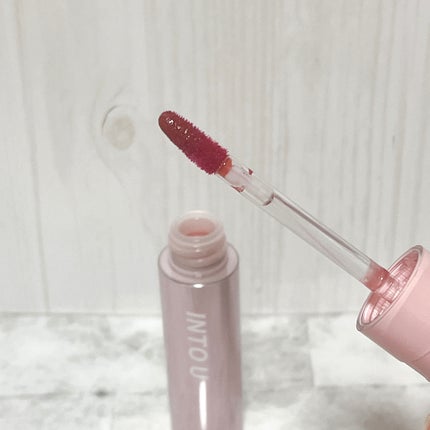 ジューシーパンピンググロス WG01 インピーチ(IN PEACH)/INTO U/リップグロスを使ったクチコミ(2枚目)