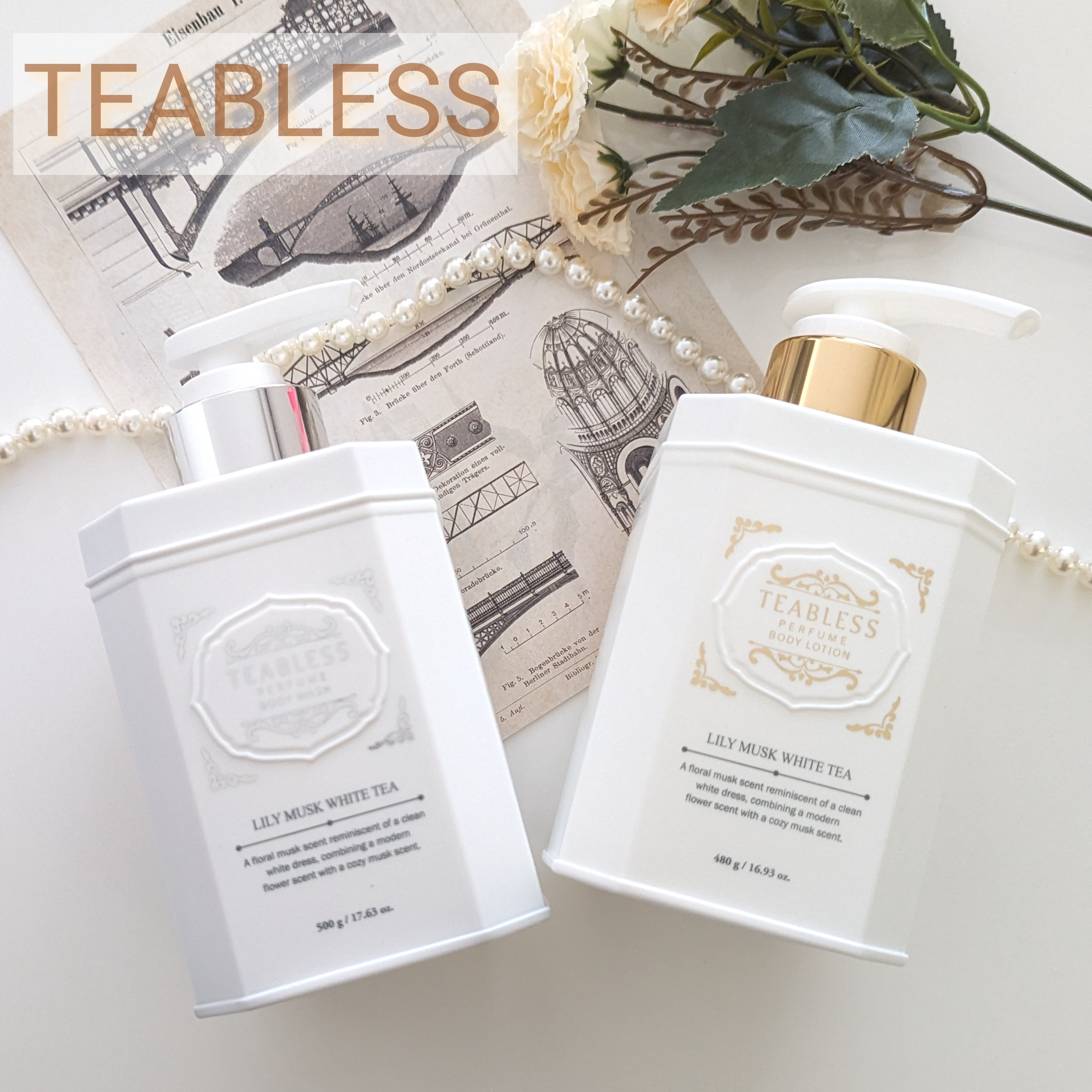 パフュームボディローション リリィムスクホワイトティー/TEABLESS/ボディローションを使ったクチコミ（1枚目）