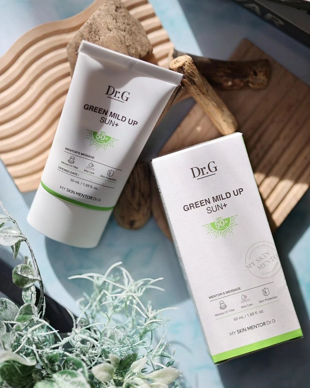 グリーンマイルドアップサンプラス/Dr.G/日焼け止めクリームを使ったクチコミ（1枚目）