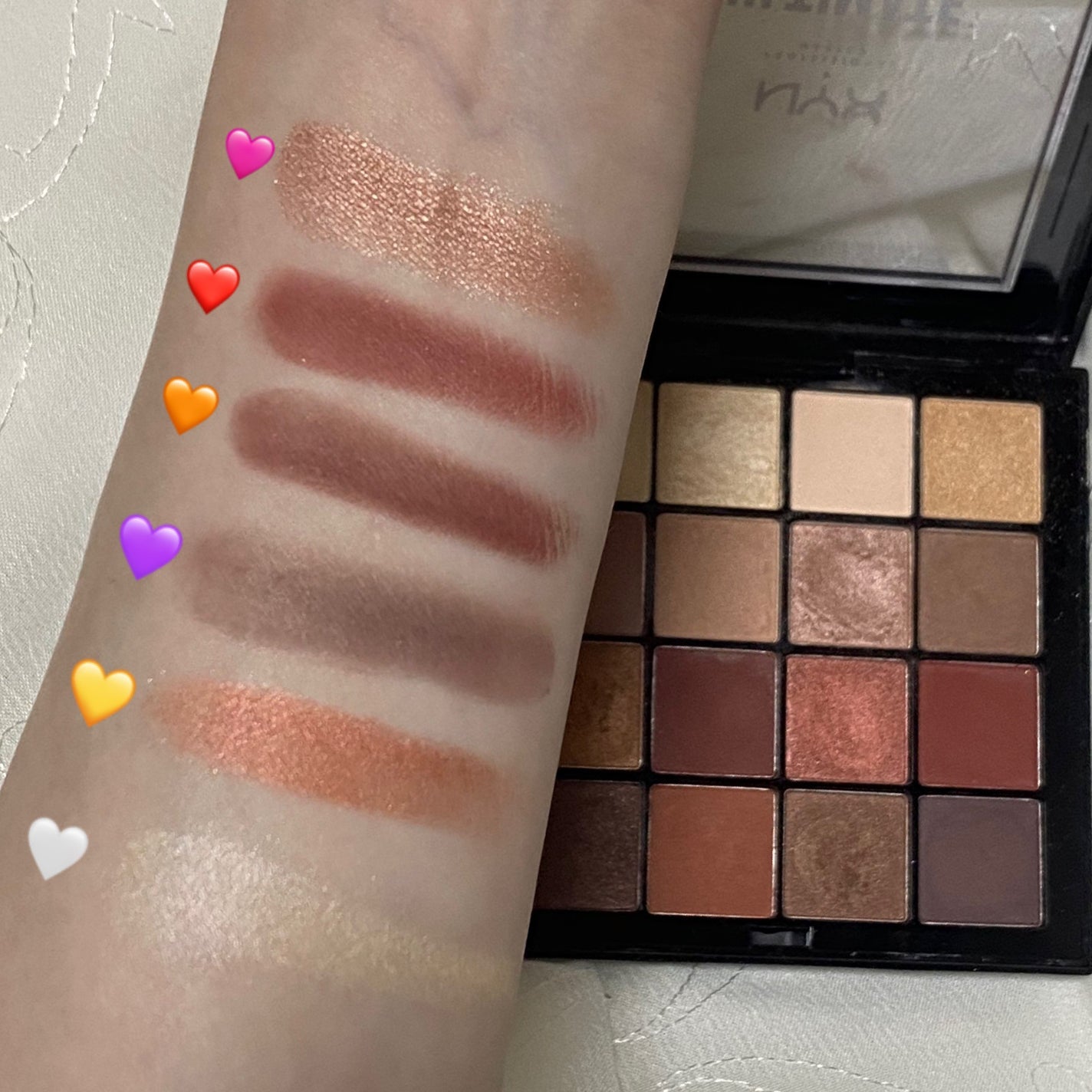 UT シャドウ パレット/NYX Professional Makeup/アイシャドウパレットを使ったクチコミ(3枚目)