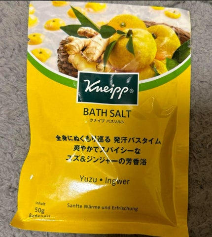 クナイプ バスソルト ユズ&ジンジャーの香り 50g【旧】/クナイプ/無機塩系入浴剤の画像