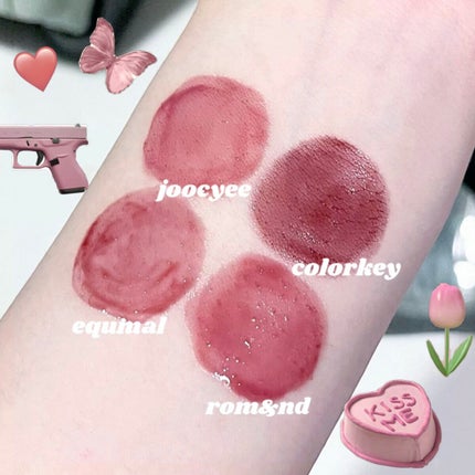 ジューシーラスティングティント/rom&nd/リップティントを使ったクチコミ(1枚目)