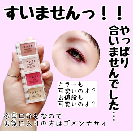 アイデイト カスタムマルチパレット/IDATE/アイシャドウパレットを使ったクチコミ(1枚目)