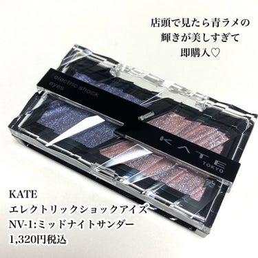 エレクトリックショックアイズ  NV-1:ミッドナイトサンダー/KATE/アイシャドウパレットを使ったクチコミ（2枚目）