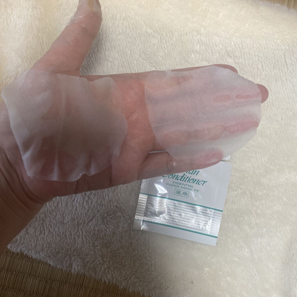 アルビオン 薬用スキンコンディショナー エッセンシャル ペーパーマスク E/ALBION/シートマスク・パックを使ったクチコミ（2枚目）