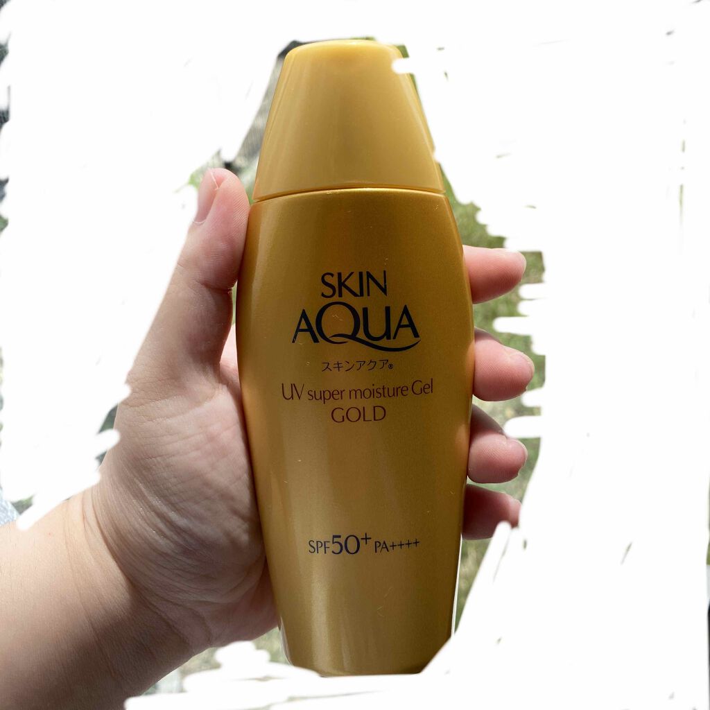 スーパーモイスチャージェルゴールド/スキンアクア/日焼け止めジェルを使ったクチコミ（1枚目）