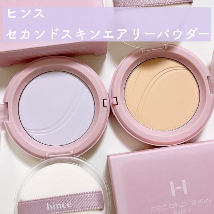 セカンドスキンエアリーパウダー/hince/プレストパウダーを使ったクチコミ(2枚目)