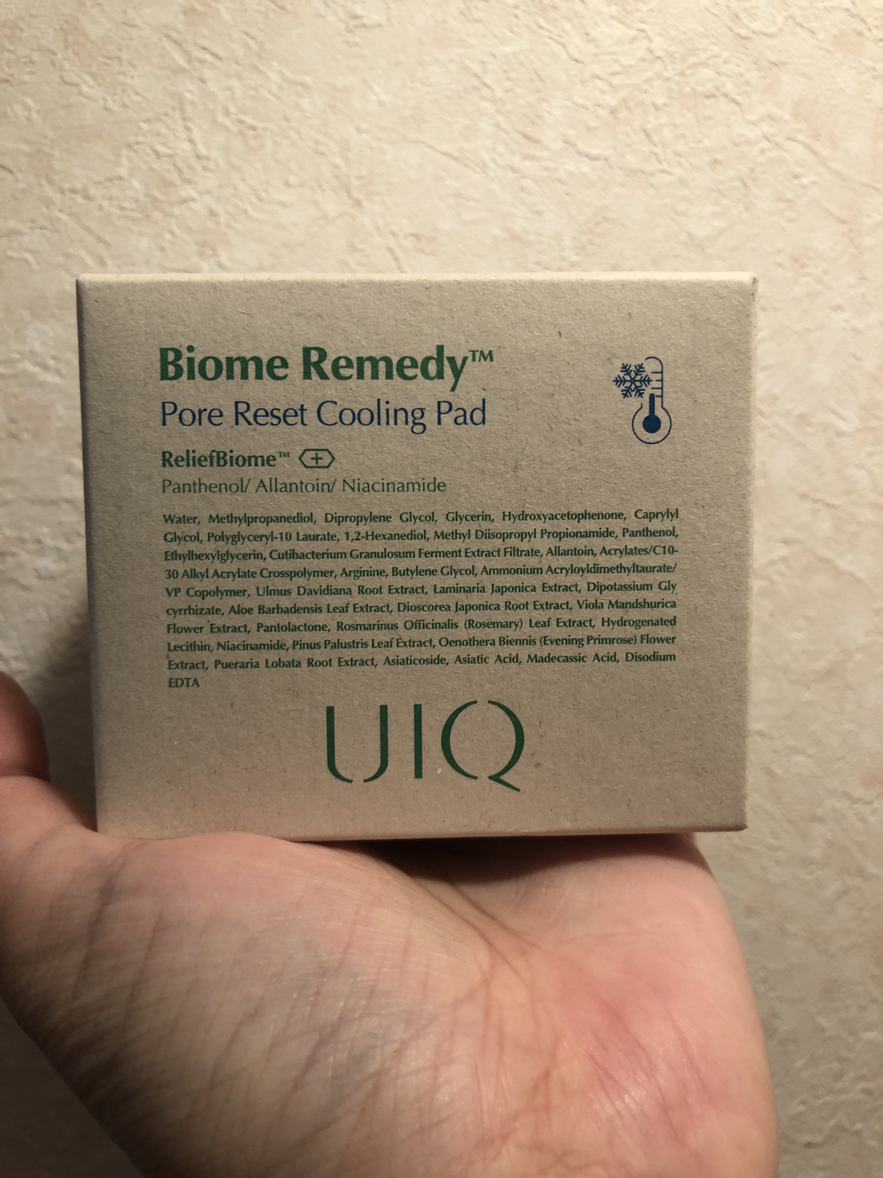 バイオームレメディポアリセットクーリングパッド/UIQ/トナーパッドを使ったクチコミ（1枚目）