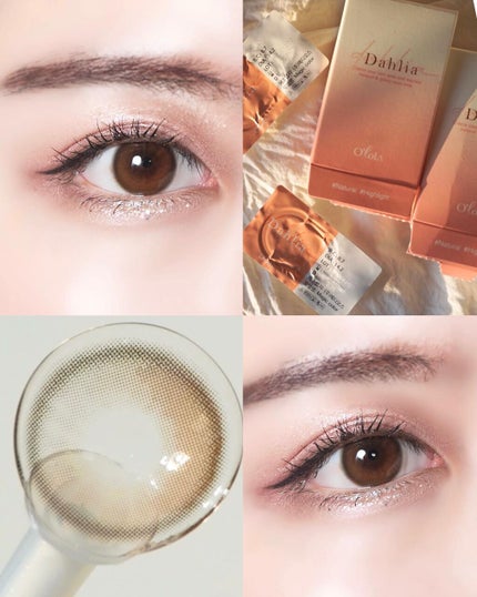 ダリアブラウンマンスリー (DAHLIA BROWN monthly)/OLOLA/1ヶ月(1MONTH)カラコンを使ったクチコミ(7枚目)