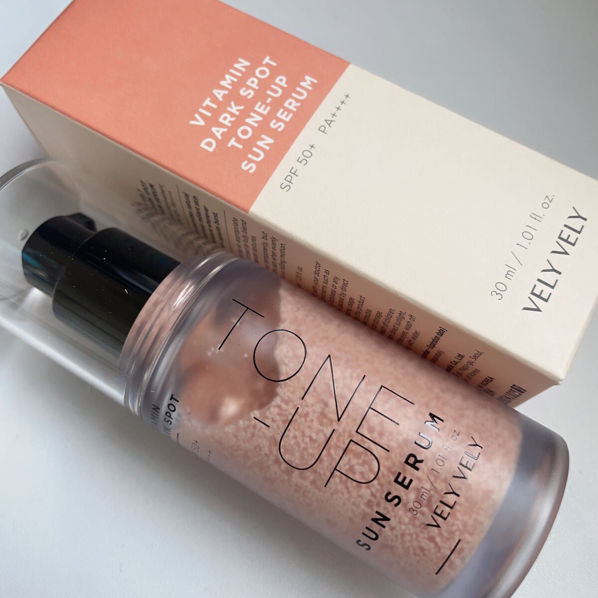 ビタミントーンアップサンセラム/VELY VELY/日焼け止めローションを使ったクチコミ(1枚目)