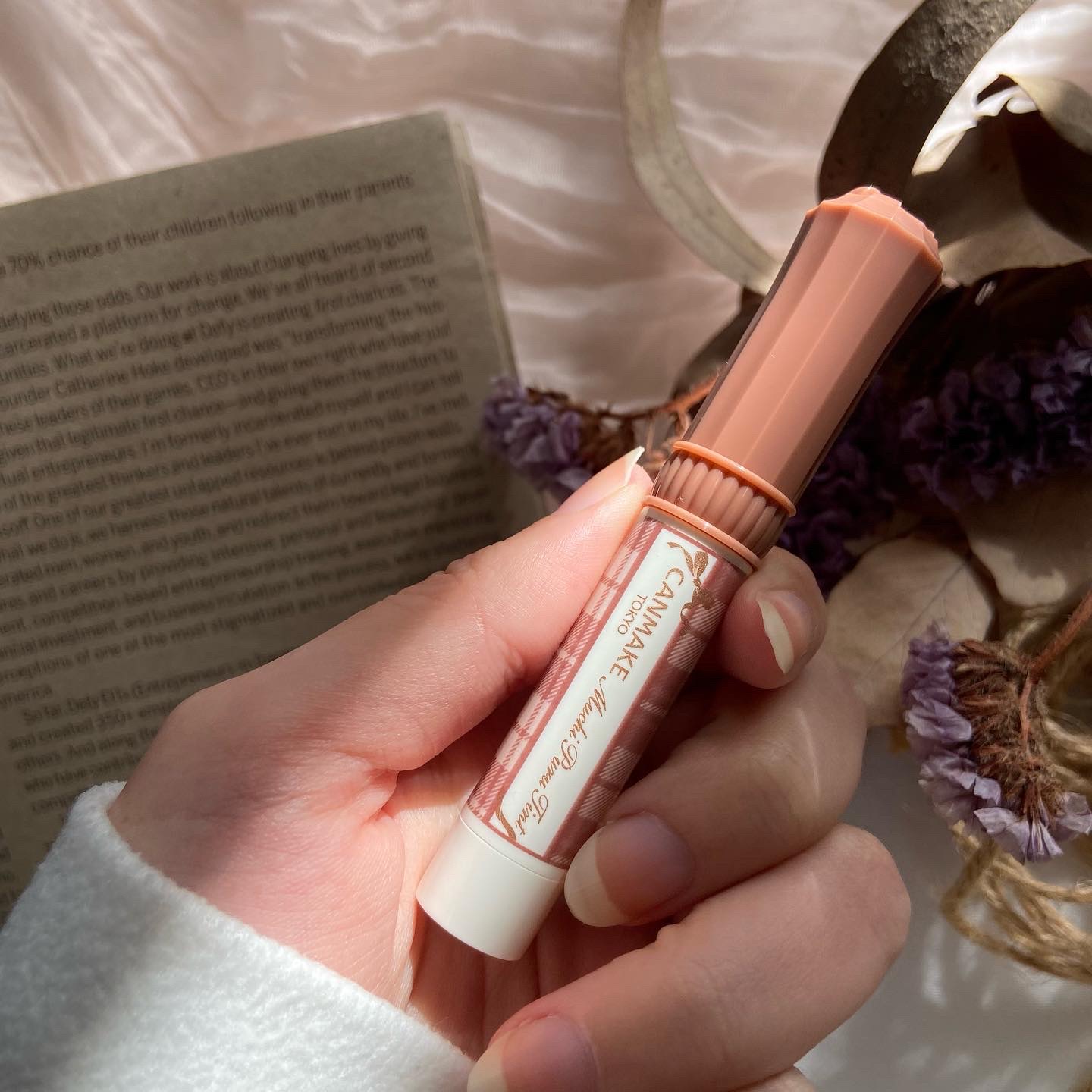 むちぷるティント 04 チョコミルク/キャンメイク/リップティントを使ったクチコミ（3枚目）