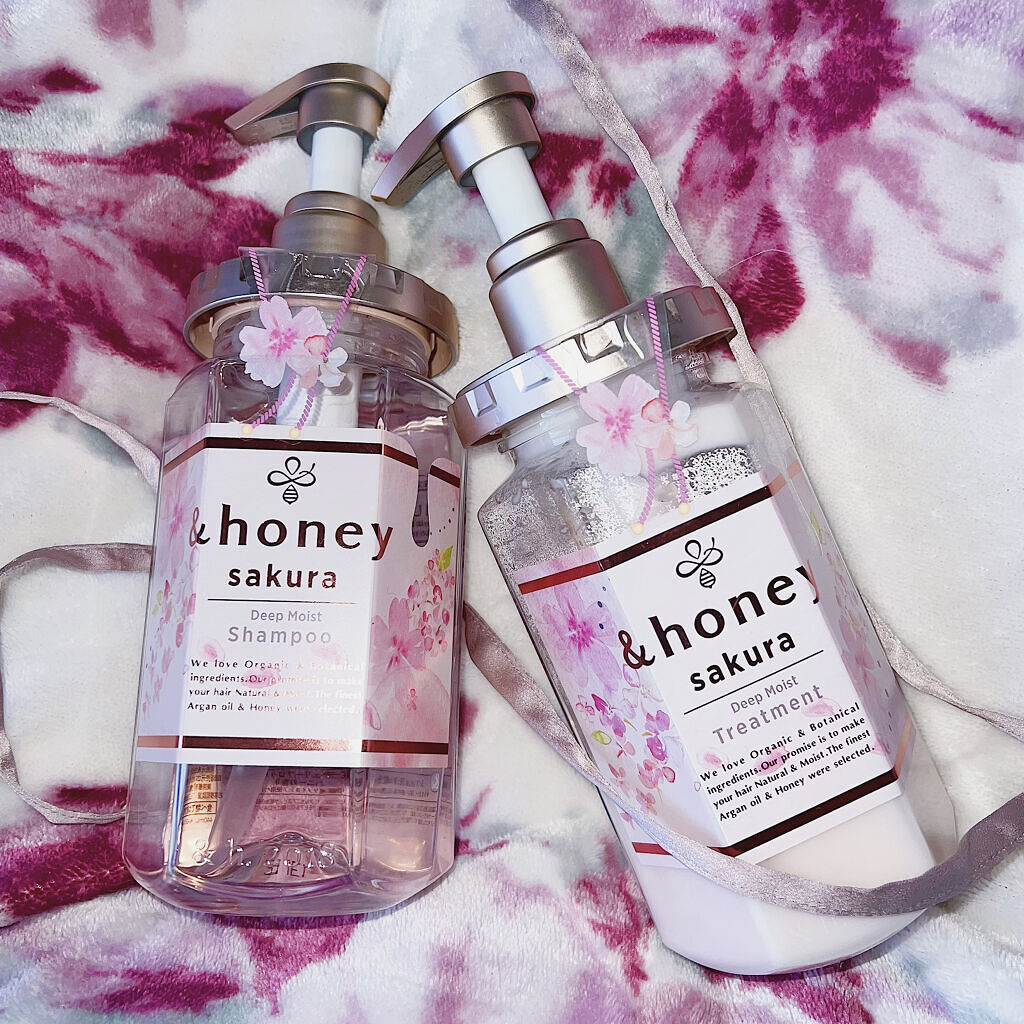 サクラ ディープモイスト シャンプー1.0/ヘアトリートメント2.0/&honey/シャンプー・コンディショナーを使ったクチコミ（2枚目）