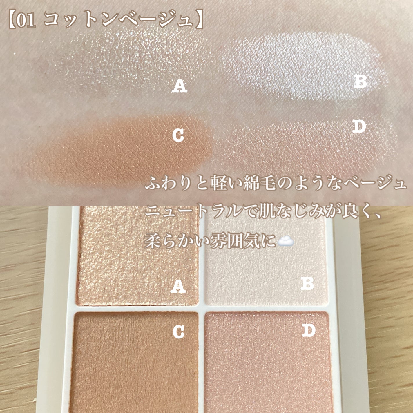 ペールトーンアイシャドウ/CEZANNE/アイシャドウを使ったクチコミ(2枚目)