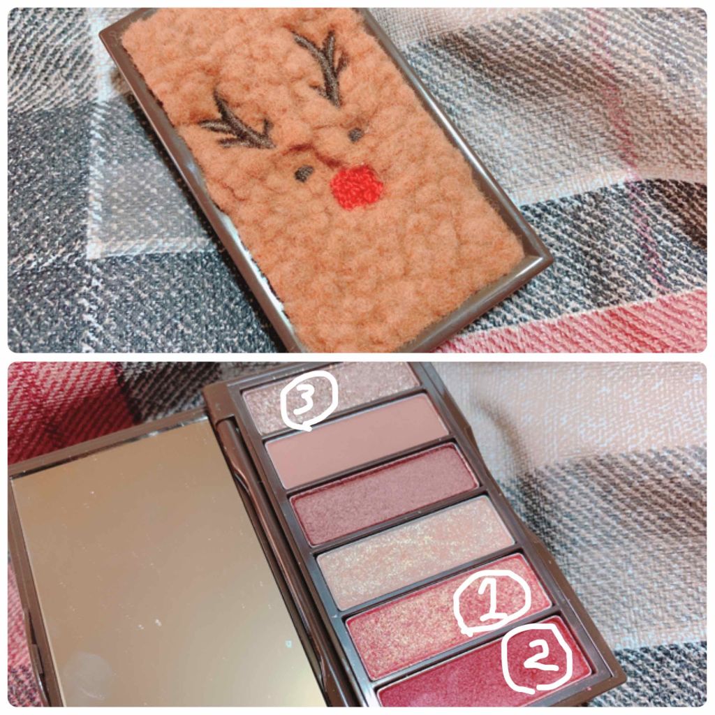 ルドルフ プレイカラー アイシャドウミニ トナカイ/ETUDE/アイシャドウパレットを使ったクチコミ(2枚目)