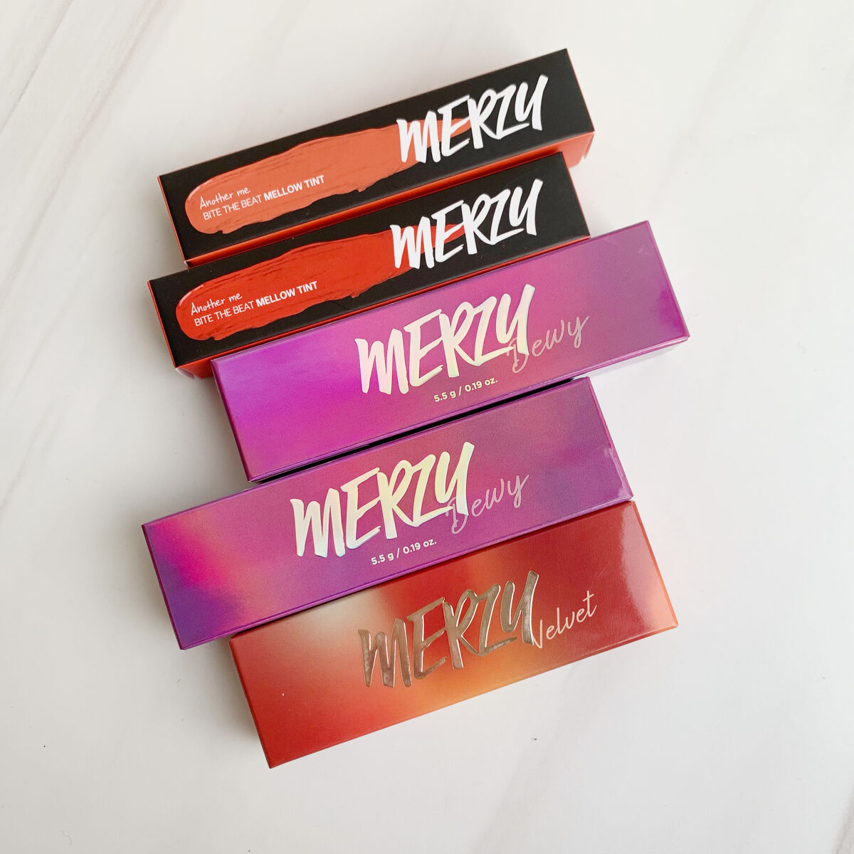 バイト ザ ビート メロウ ティント M8 ブリーローズ/MERZY/リップティントを使ったクチコミ（1枚目）