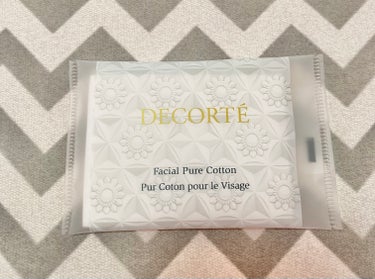 DECORTÉ フェイシャル ピュア コットンのクチコミ「DECORTÉ
フェイシャル ピュア コットン

虜になる柔らかさ、ソフトな肌あたり。

厳選.....」（1枚目）