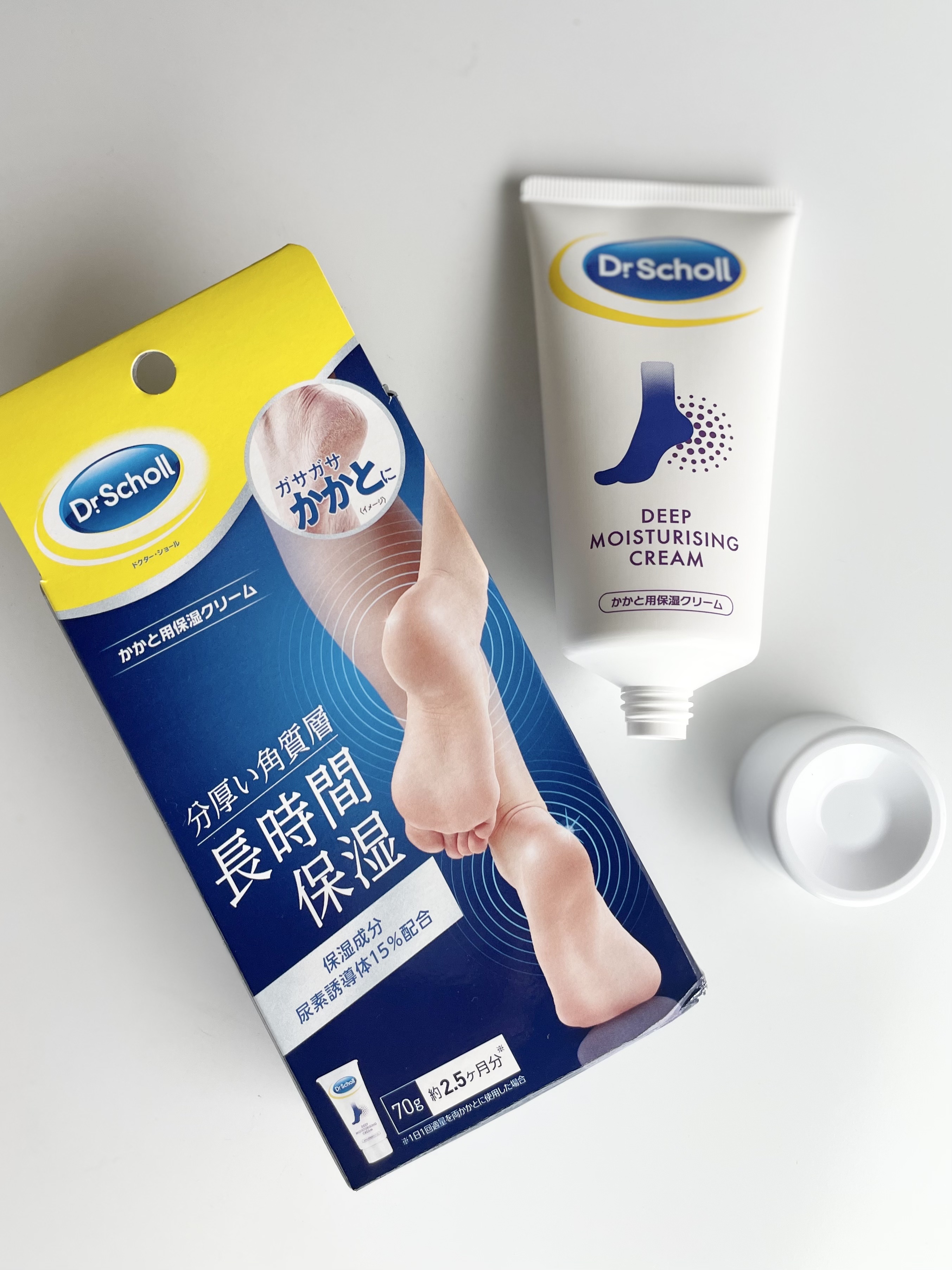 ドクター・ショール ディープモイスチャライジングクリームのクチコミ「＼ドクター・ショール🧑‍⚕️ガサガサかかとに／
かかと用保湿クリーム 70g

【分厚い角質層.....」（1枚目）