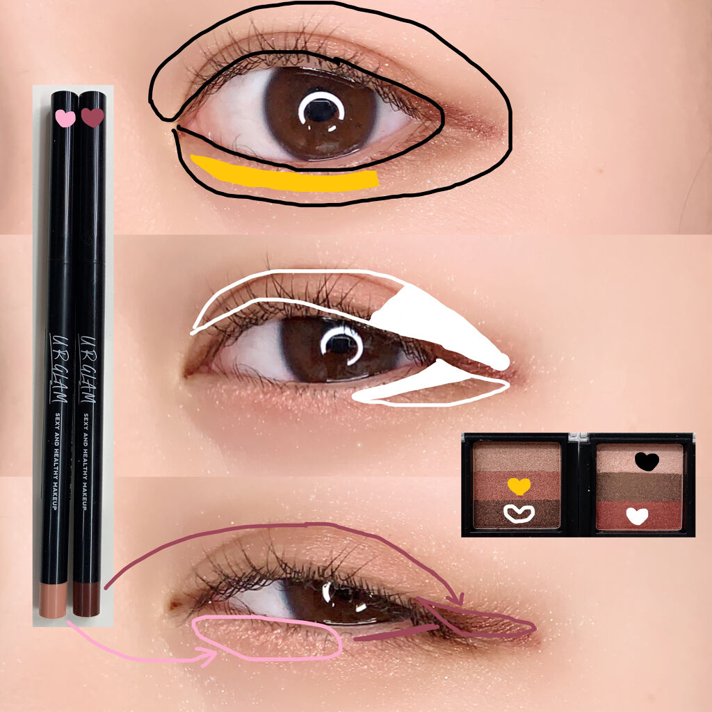 UR GLAM　VELVET EYE COLOR PALETTE/U R GLAM/アイシャドウパレットを使ったクチコミ（2枚目）