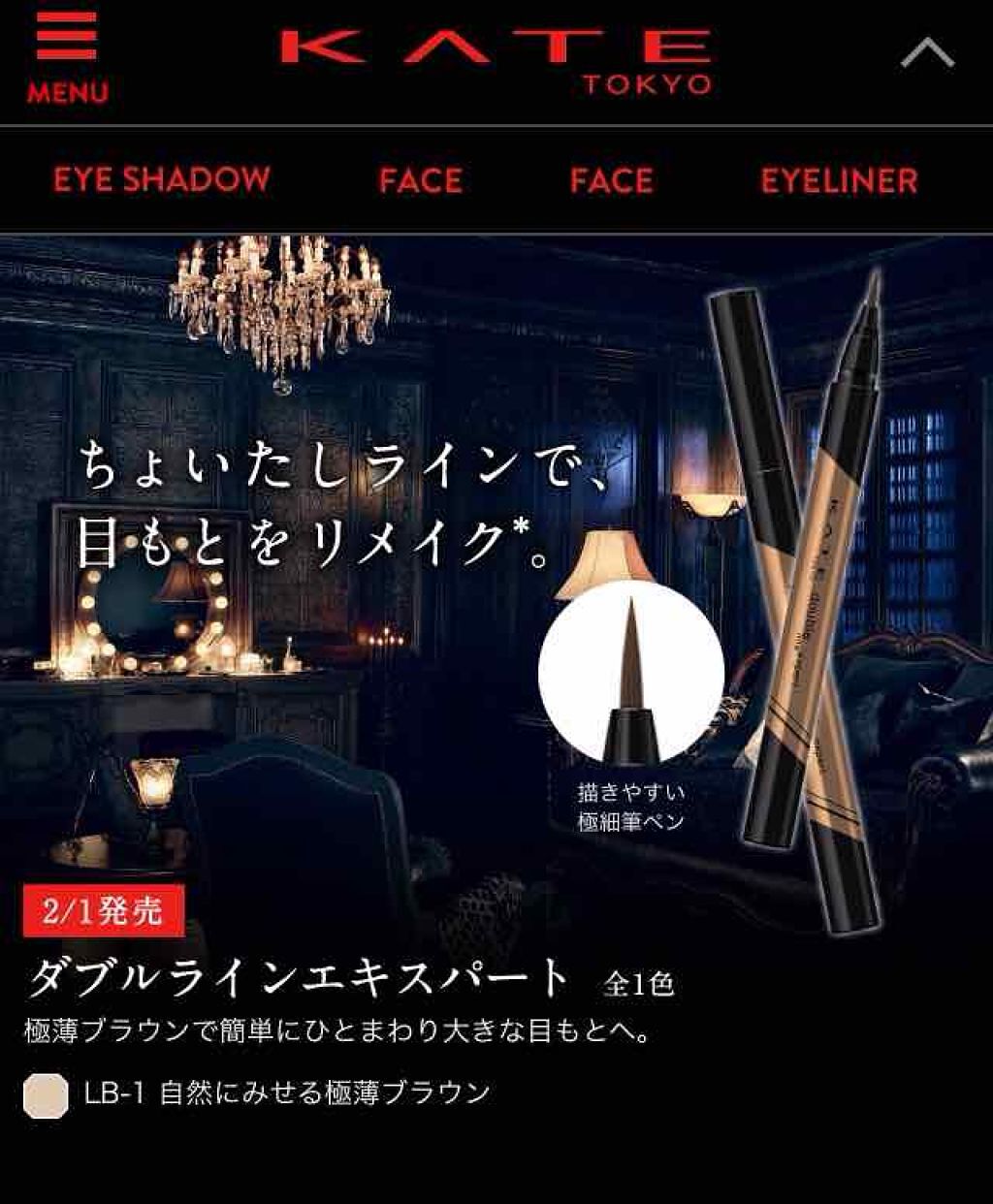 ダブルラインフェイカー/KATE/リキッドアイライナーを使ったクチコミ(1枚目)