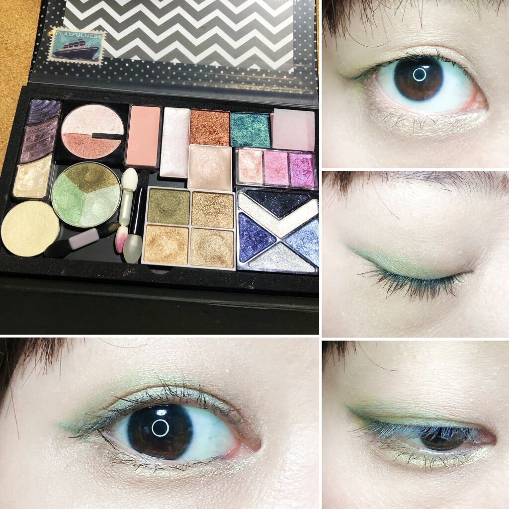 ダイヤモンドシリーズ 星空リキッドアイシャドウ/ZEESEA/リキッドアイシャドウを使ったクチコミ（3枚目）