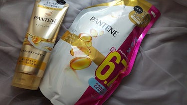 パンテーン エクストラダメージケア デイリー補修トリートメントのクチコミ「🌟PANTENE

・エクストラダメージケアシャンプー

・エクストラダメージケアデイリー補修.....」（1枚目）