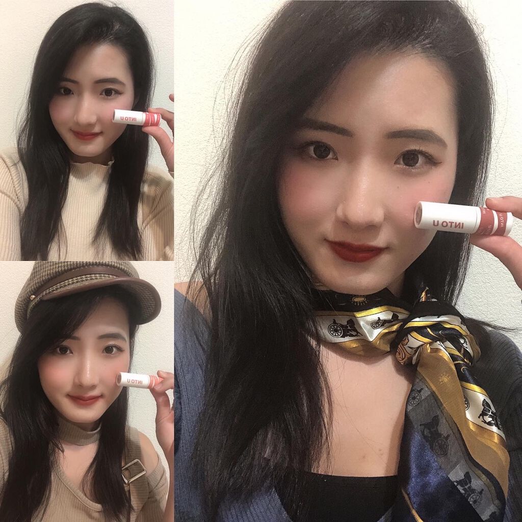 スーパーマットリップ&チークマッド/INTO U/口紅を使ったクチコミ(1枚目)