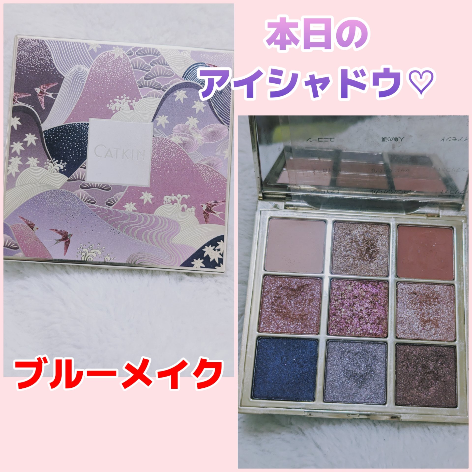 長相思シリーズ 9色アイシャドウパレット C08 モランディ/CATKIN/アイシャドウパレットを使ったクチコミ（1枚目）