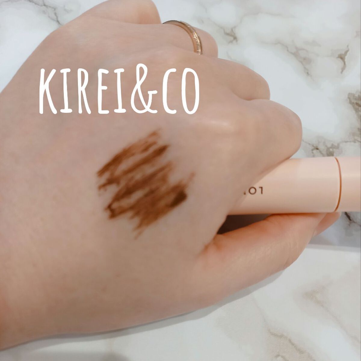 ロングマスカラ 02ブラウン/Kirei&co./マスカラを使ったクチコミ（1枚目）