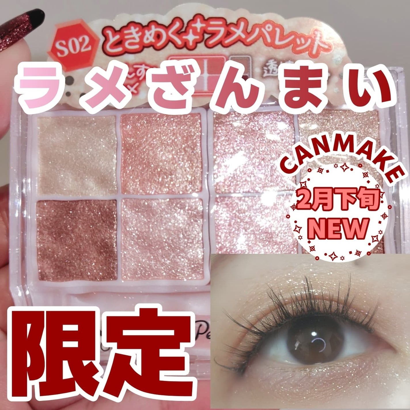 プティパレットアイズ(スパークリングタイプ)/キャンメイク/アイシャドウを使ったクチコミ(1枚目)