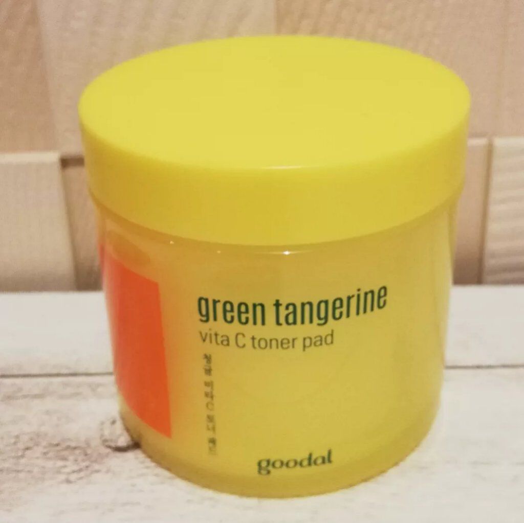 グリーンタンジェリン ビタCダークスポットケアパッド/goodal/トナーパッドを使ったクチコミ(1枚目)