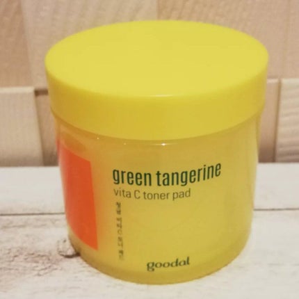 グリーンタンジェリン ビタCダークスポットケアパッド/goodal/トナーパッドを使ったクチコミ(1枚目)