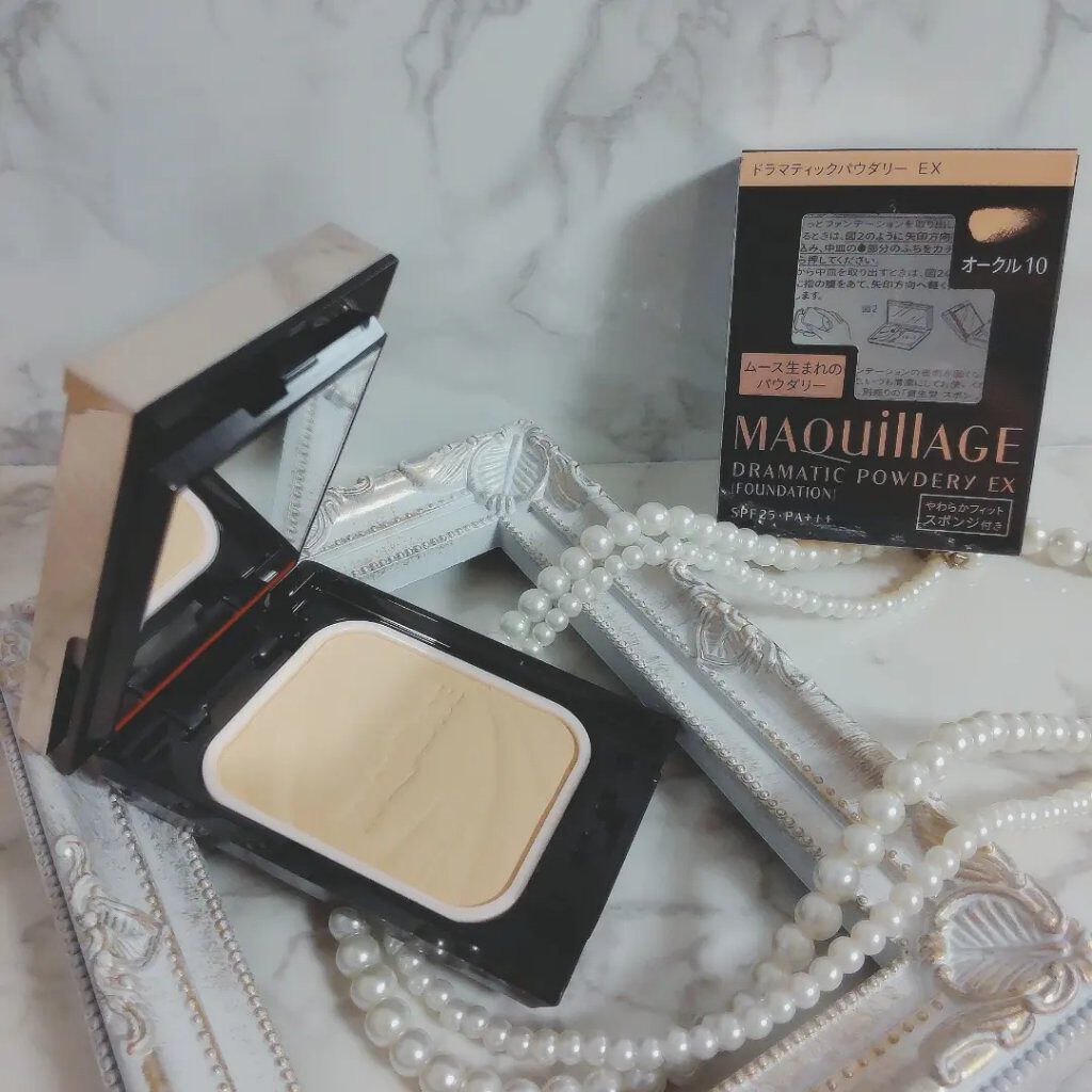 ドラマティックパウダリー EX/マキアージュ/パウダーファンデーションを使ったクチコミ（2枚目）