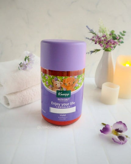 クナイプ バスソルト スミレの香り/クナイプ/無機塩系入浴剤を使ったクチコミ(5枚目)