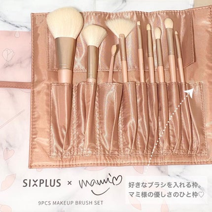 SIXPLUS×mamiseto メイクブラシ9本セット/SIXPLUS/メイクブラシを使ったクチコミ(6枚目)