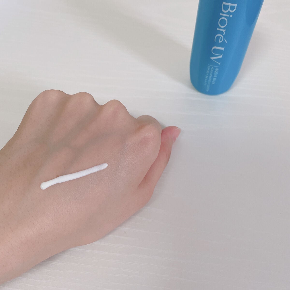 ビオレUV アクアリッチ アクアプロテクトローション(水層パック)/ビオレ/日焼け止めローションを使ったクチコミ(4枚目)