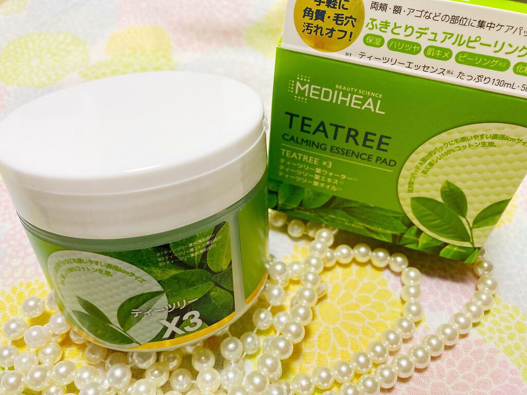 ティーツリーカーミングエッセンスパッド/MEDIHEAL/トナーパッドを使ったクチコミ（1枚目）