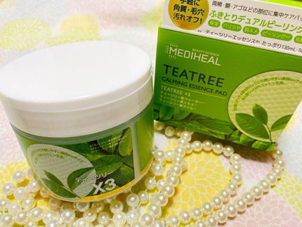 ティーツリーカーミングエッセンスパッド/MEDIHEAL/トナーパッドを使ったクチコミ(1枚目)