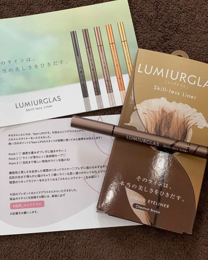 スキルレスライナー/LUMIURGLAS/リキッドアイライナーを使ったクチコミ(1枚目)