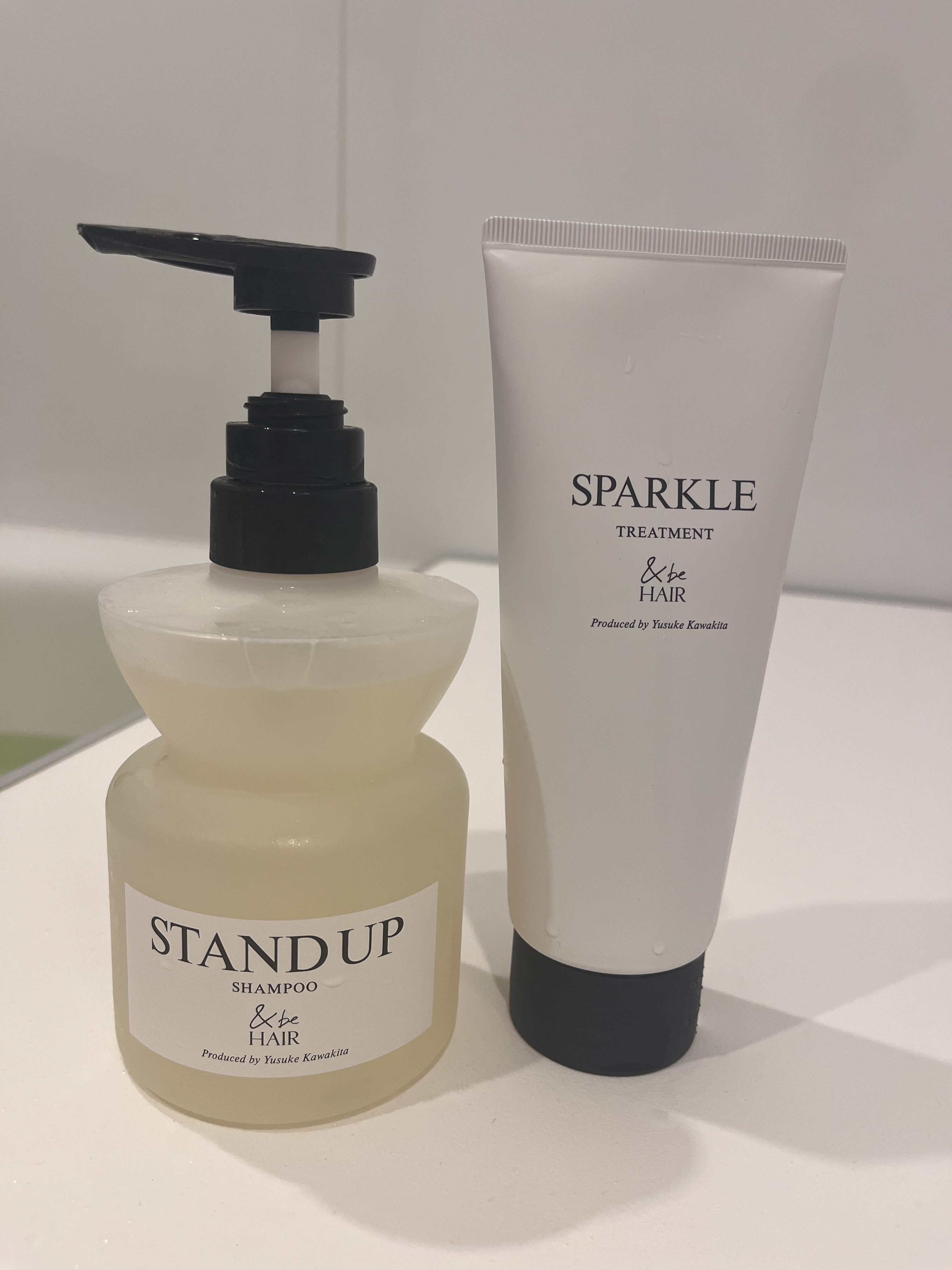 &be HAIR &be スタンドアップシャンプーのクチコミ「河北祐介が作るヘアケア
＆be　シャンプー＆トリートメント
をお試しです♪
テイラーメイド設計.....」（1枚目）